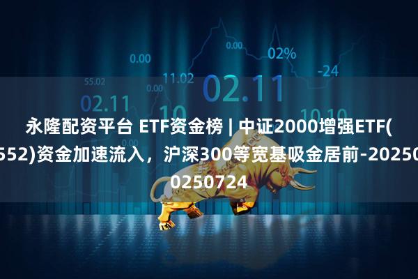 永隆配资平台 ETF资金榜 | 中证2000增强ETF(159552)资金加速流入,沪深300等宽基吸金居前-20250724