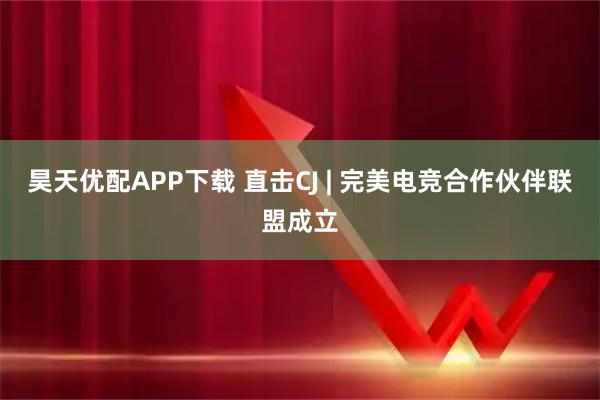 昊天优配APP下载 直击CJ | 完美电竞合作伙伴联盟成立