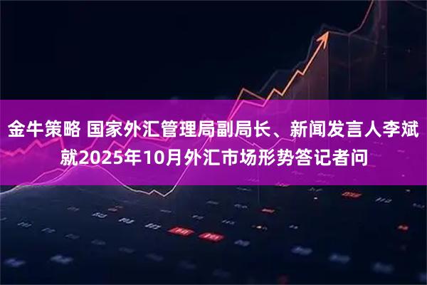 金牛策略 国家外汇管理局副局长、新闻发言人李斌就2025年10月外汇市场形势答记者问