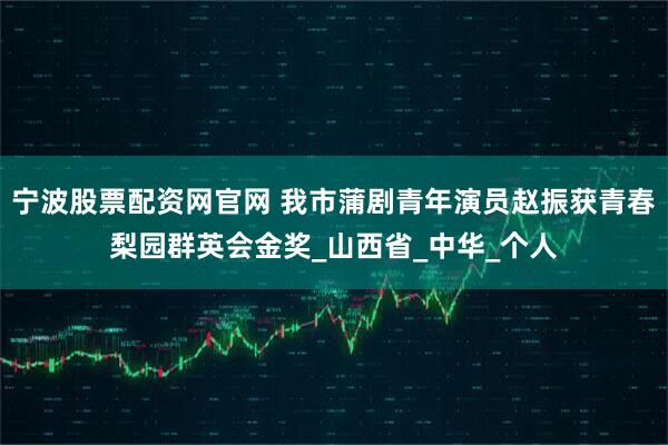 宁波股票配资网官网 我市蒲剧青年演员赵振获青春梨园群英会金奖_山西省_中华_个人